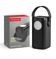 Повербанк 40000mAh TITANUM WC40 PD65W Black