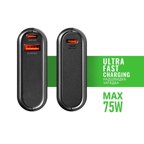 Повербанк 20000mAh VIDEX VPB-202C 75W Black ( 4019265 )