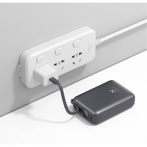 Батарея універсальна Vinga 20000 mAh 45W Display Cable (VPBB2045C) ( 4019307 )
