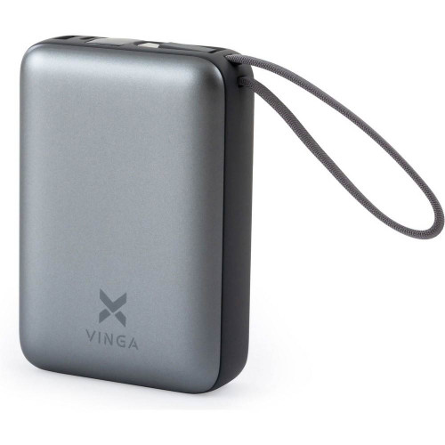 Батарея універсальна Vinga 20000 mAh 45W Display Cable (VPBB2045C) ( 4019307 )