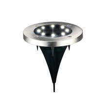 Вуличний світильник на сонячній батареї Goldlux 330246 Solly LED 6500K IP44 сріблястий