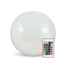 Уличный светильник на солнечной батарее-шар Goldlux 330567 Kula LED 3000K+RGB IP65 белый