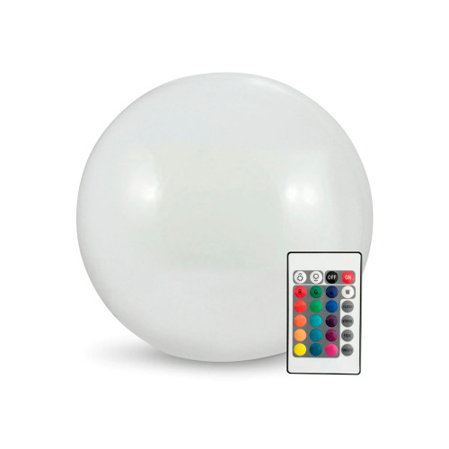 Уличный светильник на солнечной батарее-шар Goldlux 330567 Kula LED 3000K+RGB IP65 белый ( 4019338 )