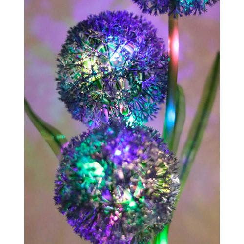 Вуличний світильник на сонячній батареї Goldlux 329516 Allium Color LED 6500K IP44 зелений ( 4019340 )