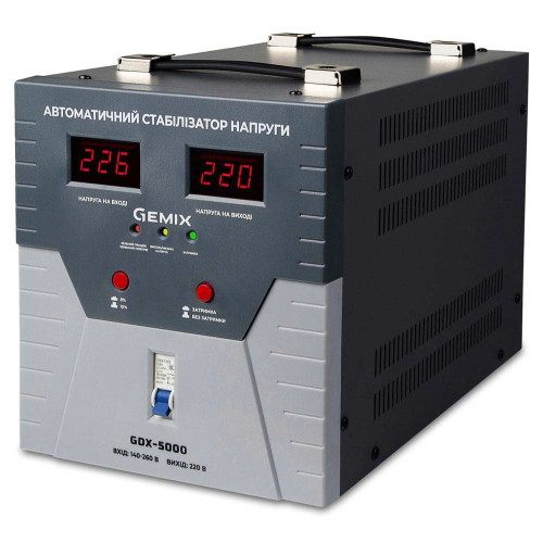 Стабилизатор напряжения Gemix GDX-5000 Black ( 4019349 )