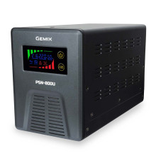 ИБП Gemix PSN-800U LCD, 800ВА/480Вт, 7/9/13A, 3xEURO Schuko