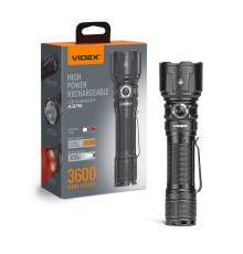 Портативный светодиодный фонарик VIDEX VLF-A376 3600Lm 5000K
