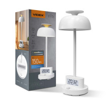 LED лампа настольная с аккумулятором VIDEX VL-TF24W 8W 4000K+RGB White