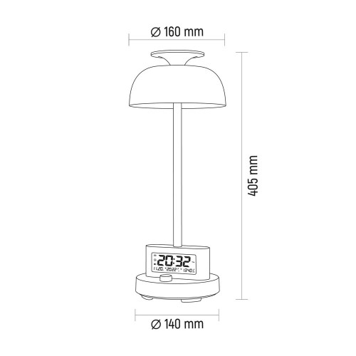 LED лампа настольная с аккумулятором VIDEX VL-TF24W 8W 4000K+RGB White ( 4019360 )