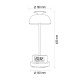 LED лампа настiльна з акумулятором VIDEX VL-TF24G 8W 4000K+RGB Green ( 4019361 )