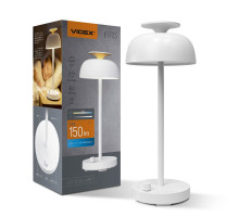 LED лампа настольная с аккумулятором VIDEX VL-TF23W 8.5W 4000K+RGB White