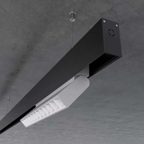 Магнитный трековый шинопровод OLEDIM OL11 48V накладной черный 1м ( 4019368 )