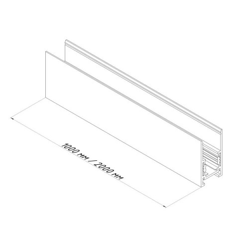 Магнитный трековый шинопровод OLEDIM OL11 48V накладной черный 2м ( 4019369 )