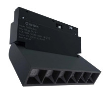 Магнитный трековый светильник поворотный черный OLEDIM OL110 6W 4000K