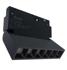 Магнітний трековий світильник поворотний чорний OLEDIM OL110 6W 4000K