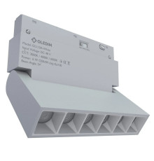 Магнітний трековий світильник поворотний білий OLEDIM OL110 6W 3000K