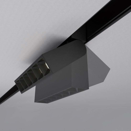 Магнитный трековый светильник поворотный черный OLEDIM OL110A 6W 3ССT (3000K, 4000K, 6000K) ( 4019375 )