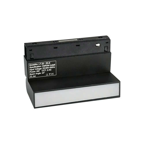 Магнитный трековый светильник поворотный черный OLEDIM OL26 6W 4000K ( 4019377 )