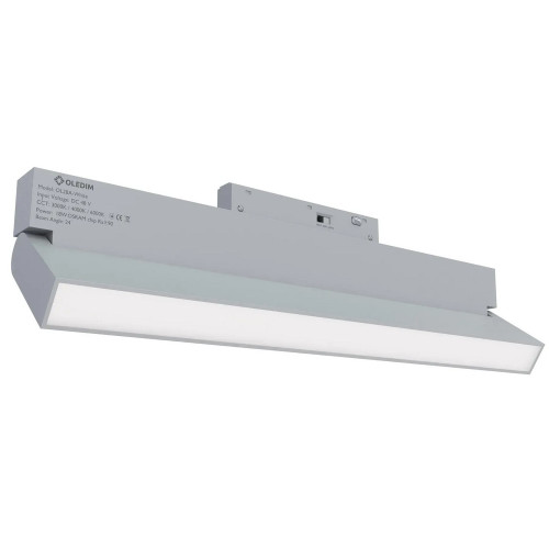 Магнитный трековый светильник поворотный белый OLEDIM OL28 18W 3000K ( 4019384 )