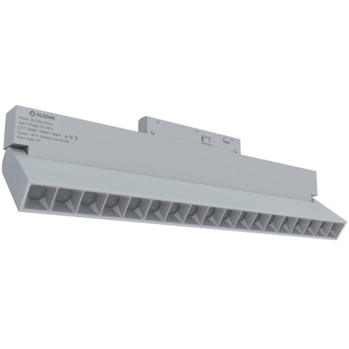 Магнитный трековый светильник поворотный белый OLEDIM OL329 18W 4000K ( 4019408 )
