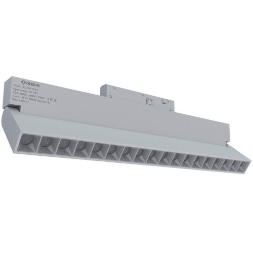 Магнитный трековый светильник поворотный белый OLEDIM OL329 18W 3000K ( 4019409 )