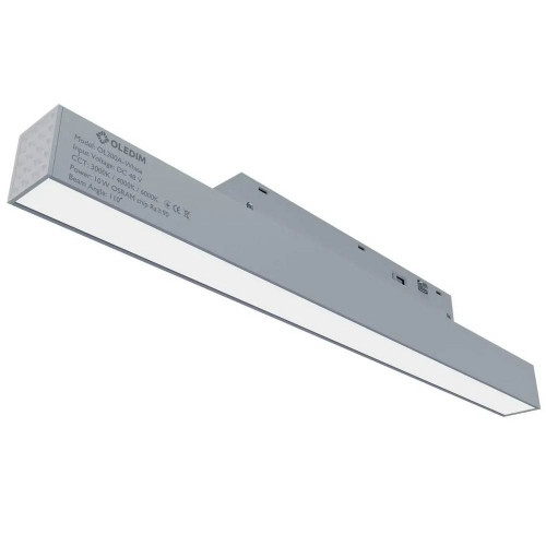Магнітний трековий світильник білий OLEDIM OL300A 10W 3CCT (3000K/4000K/6000K) ( 4019413 )