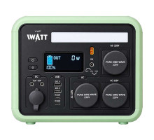 Зарядная станция электрическая портативная V-WATT SIGMA 1500W Green
