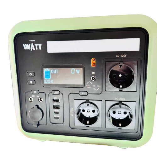Зарядная станция электрическая портативная V-WATT SIGMA 1500W Green ( 4019417 )