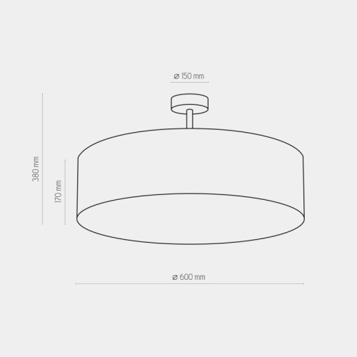 Люстра припотолочная TK-Lighting rondo Серый 4239 ( 4017428 )