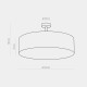 Люстра припотолочная TK-Lighting rondo Серый 4239 ( 4017428 )