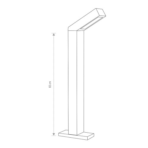 Світильник вуличний Nowodvorski 4448 Lhotse LED 1x9W 3000K 169Lm IP54 Gr ( 4011026 )