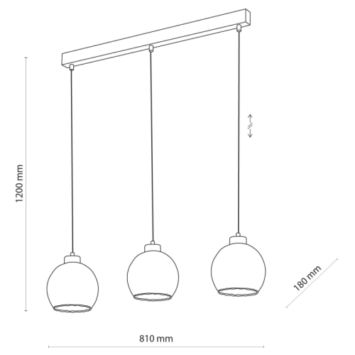 Люстра подвесная TK-Lighting devi Прозрачный 3 4580 ( 4017071 )
