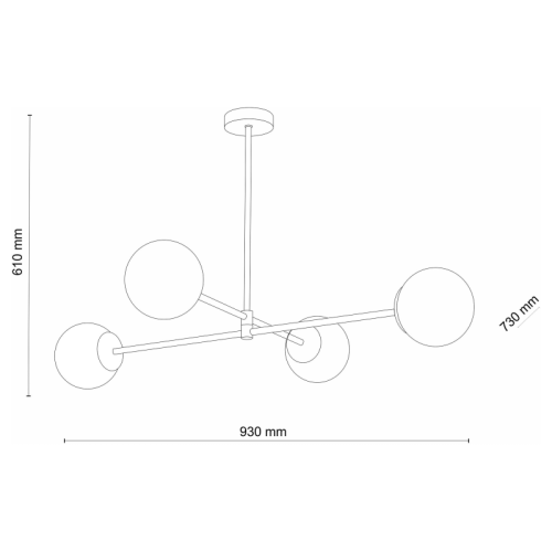 Люстра TK-Lighting cadix Золото 4 4605 ( 4016950 )