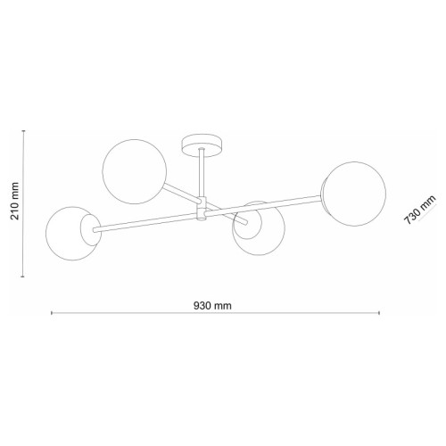 Люстра TK-Lighting cadix Золото 4 4607 ( 4016951 )