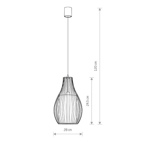 Подвесной светильник Nowodvorski 4611 Camilla E27 1x40W IP20 Wh ( 4011212 )