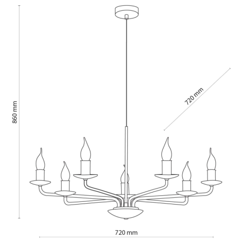Люстра TK-Lighting limal 7 4613 ( 4017214 )