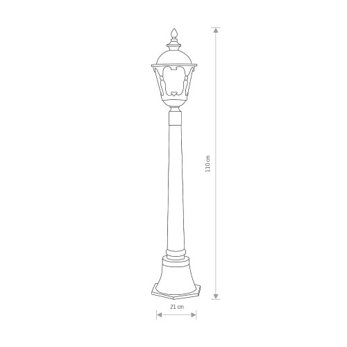 Светильник уличный Nowodvorski 4685 Tybr E27 1x60W IP44 Bl ( 4011030 )