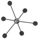 Потолочный светильник TK-Lighting avia black 6 4692 черный ( 4016897 )