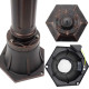 Светильник уличный Nowodvorski 4694 Amur E27 1x60W IP44 Brown ( 4011035 )