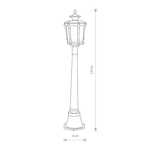 Светильник уличный Nowodvorski 4694 Amur E27 1x60W IP44 Brown ( 4011035 )