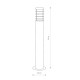 Светильник уличный Nowodvorski 4906 Horn E27 1x20W IP44 Brown ( 4011037 )