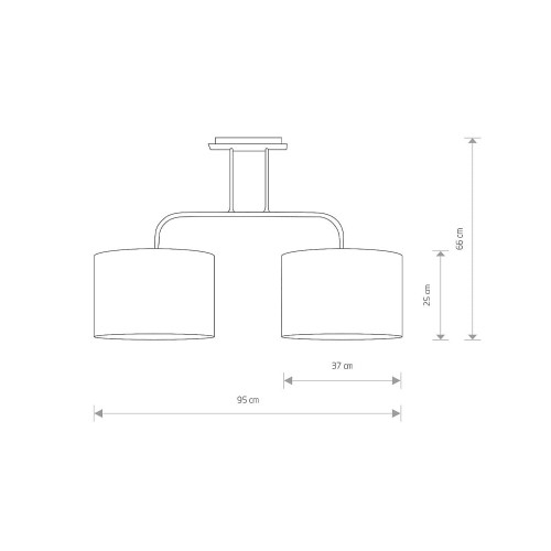 Люстра Nowodvorski 4962 Alice E27 2x60W IP20 Bl ( 4011224 )
