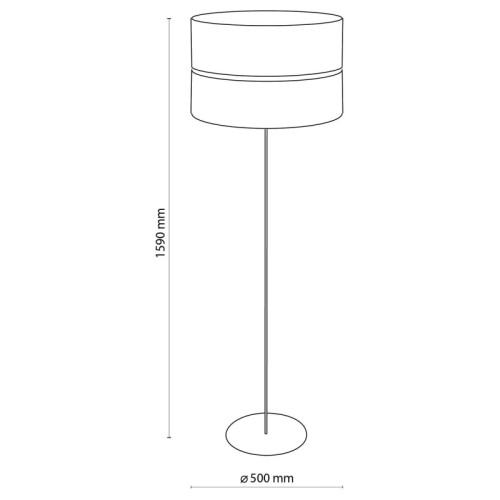 Торшер TK-Lighting hilton white/gold 5074 білий ( 4017177 )