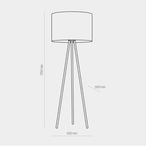 Торшер TK-Lighting winston Чорний 5147 ( 4017656 )