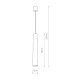 Подвесной светильник Nowodvorski 5455 Eye GU10 1x10W IP20 Wh ( 4011247 )