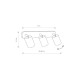 Спот Nowodvorski 6016 Eye spot GU10 3x10W IP20 Wh ( 4011812 )