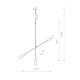 Люстра Nowodvorski 6268 Sticks E27 3x60W IP20 Bl ( 4011249 )