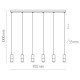 Люстра подвесная TK-Lighting elit white/wood 6 6308 белый ( 4017098 )