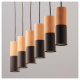 Люстра підвісна TK-Lighting elit black/wood 6 6312 чорний ( 4017092 )