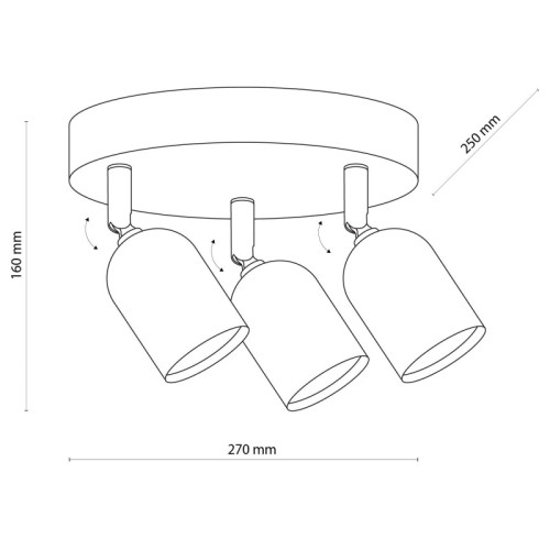 Спот TK-Lighting top white 3 Круг 6316 белый ( 4017558 )